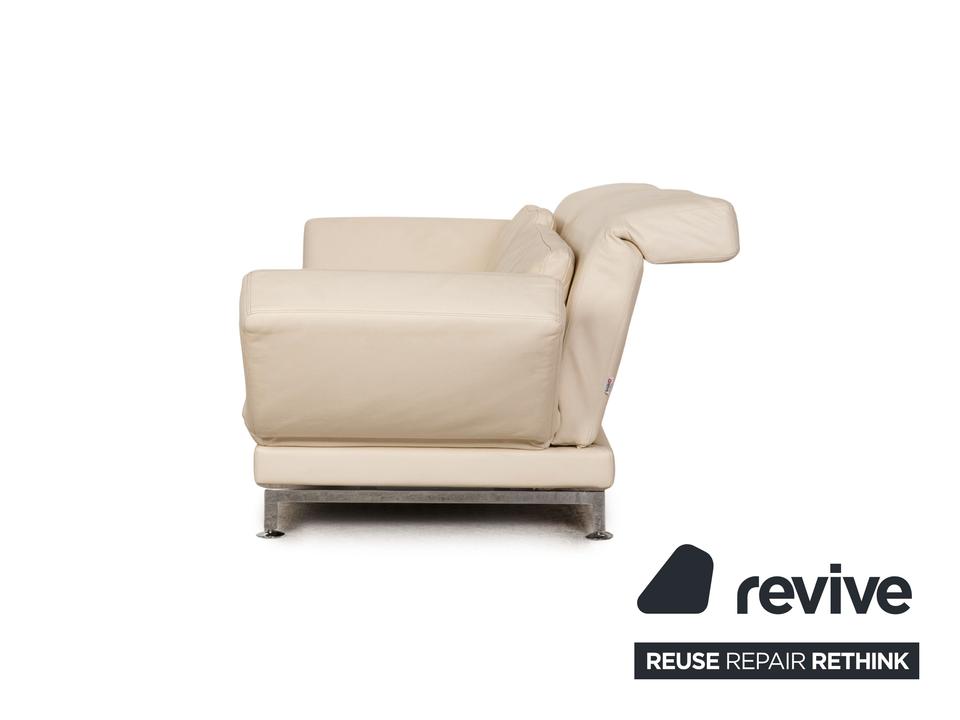 Brühl Moule (medium) Leder Sofa Creme Zweisitzer Relaxfunktion ✨ – Bild 11