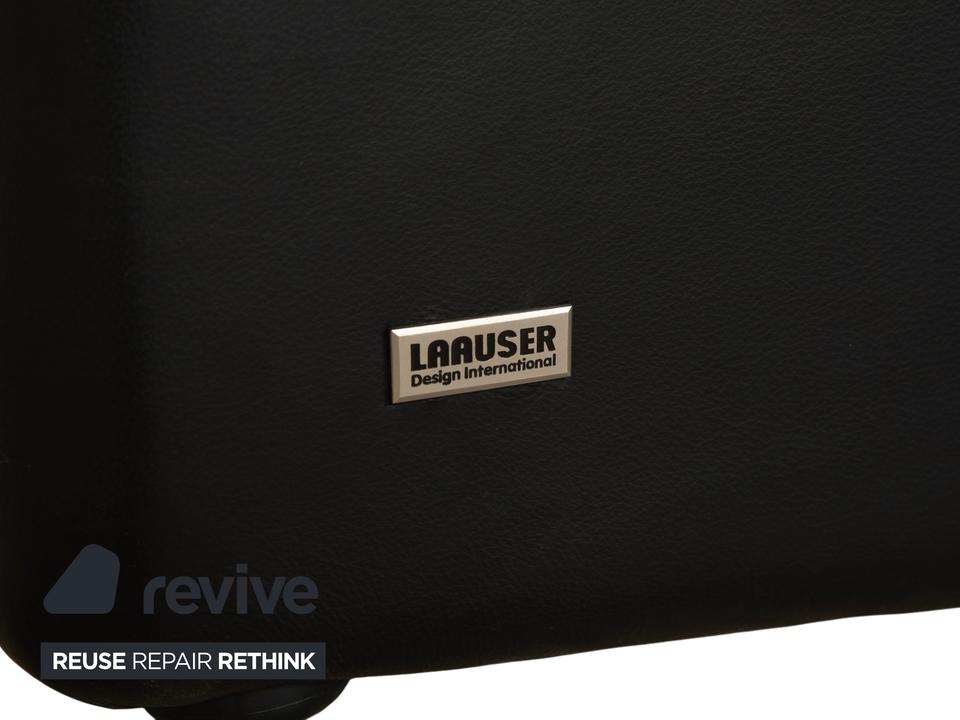 Laauser Atlanta Leder Zweisitzer Schwarz Sofa Couch – Bild 10