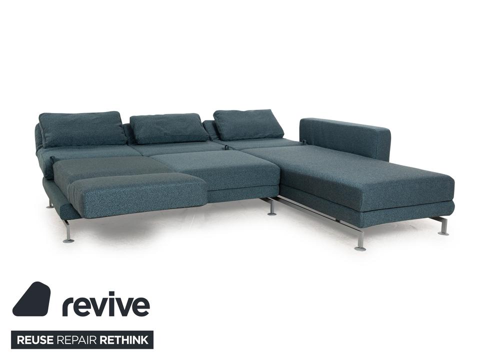 Brühl Moule Stoff Ecksofa Blau Petrol Recamiere Rechts manuelle ✨ – Bild 5