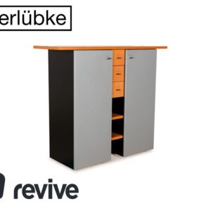 Interlübke Holz Sideboard Braun Grau Schwarz Schrank Schubladen