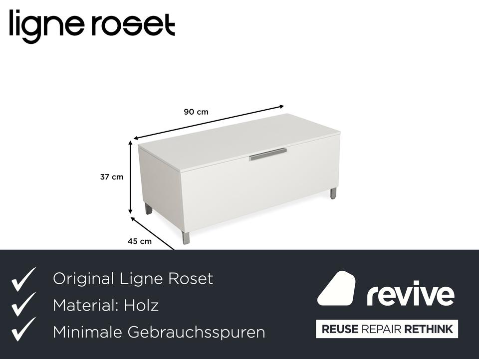 Ligne Roset Everywhere Holz Sideboard Weiß Lowboard – Bild 2
