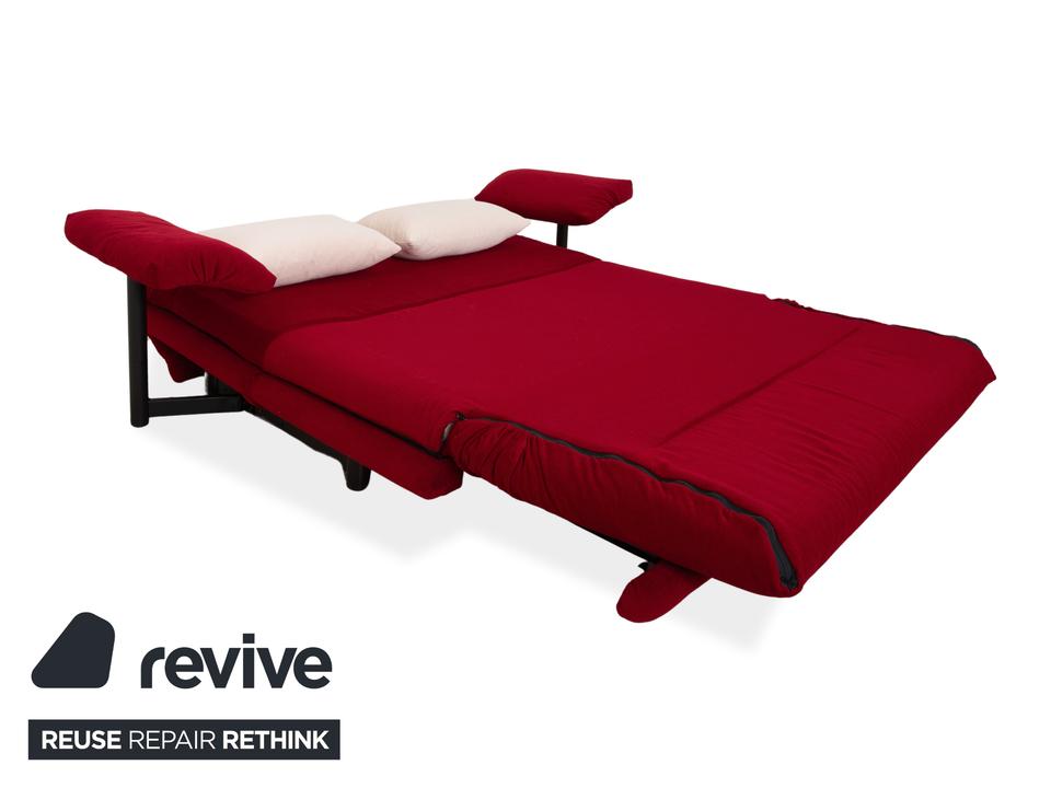 Ligne Roset Multy Dreisitzer Stoff Rot Beige Gestell Schwarz ✨ – Bild 4