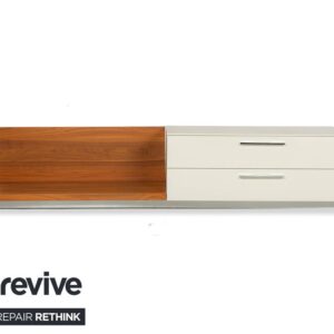 Hülsta Lilac Holz Sideboard Creme Braun Lowboard