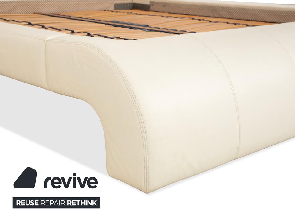 Joop! Swing Leder Bett Doppelbett Weiß 180x200 cm – Bild 4