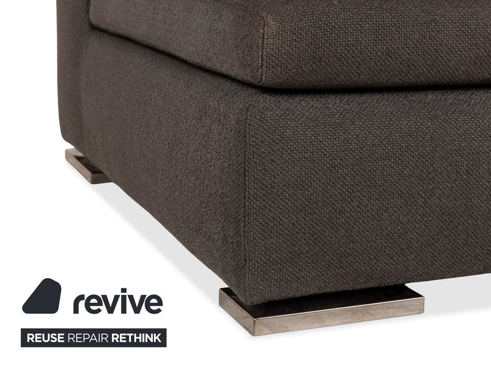 Minotti Moore Stoff Zweisitzer Grau Sofa Couch – Bild 3