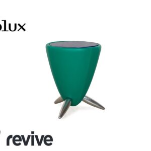 Leolux TamTam Bongo Leder Hocker Grün Blau Staufach