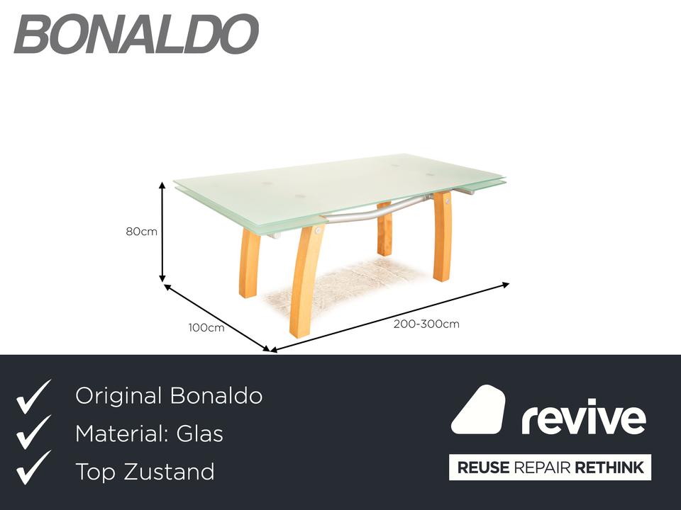 Bonaldo Blitz Glas Esstisch Ausziehfunktion 200/300 x 80 x 100 cm – Bild 2