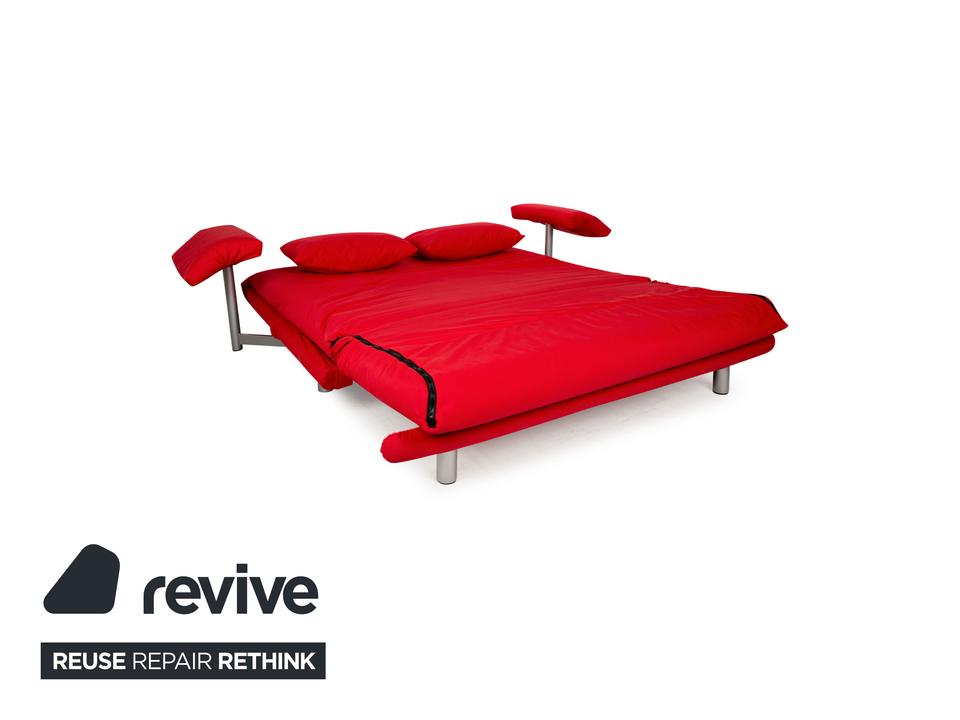 Ligne Roset Multy Stoff Dreisitzer Rot Schlaffunktion Neubezug ✨ – Bild 4