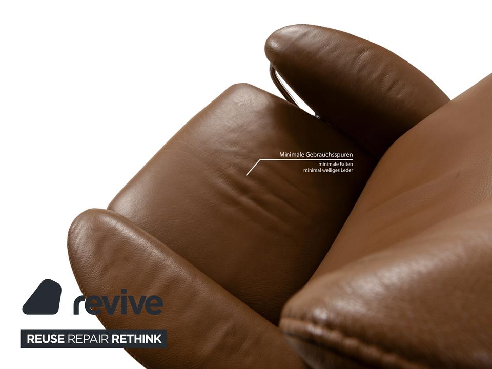 Stressless Jazz M Leder Sessel Braun inkl. Hocker manuelle – Bild 4