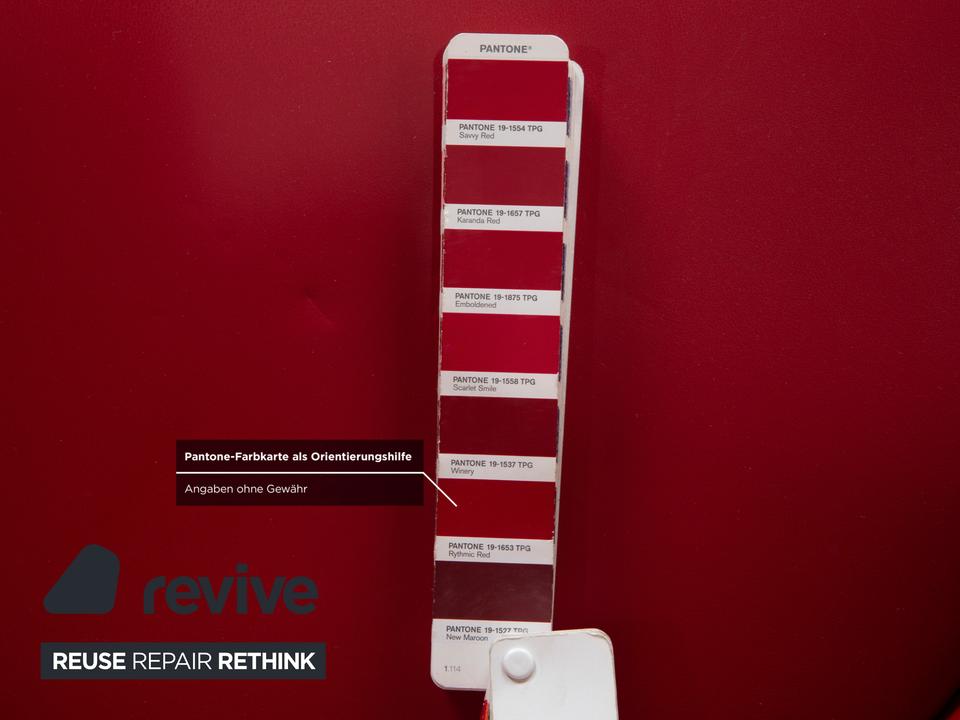 Varier Kokon Leder Sessel inkl. Hocker Rot – Bild 12