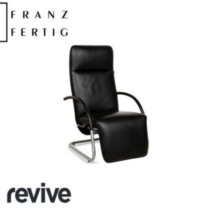 Franz Fertig Fino Leder Liege Schwarz manuelle Funktion