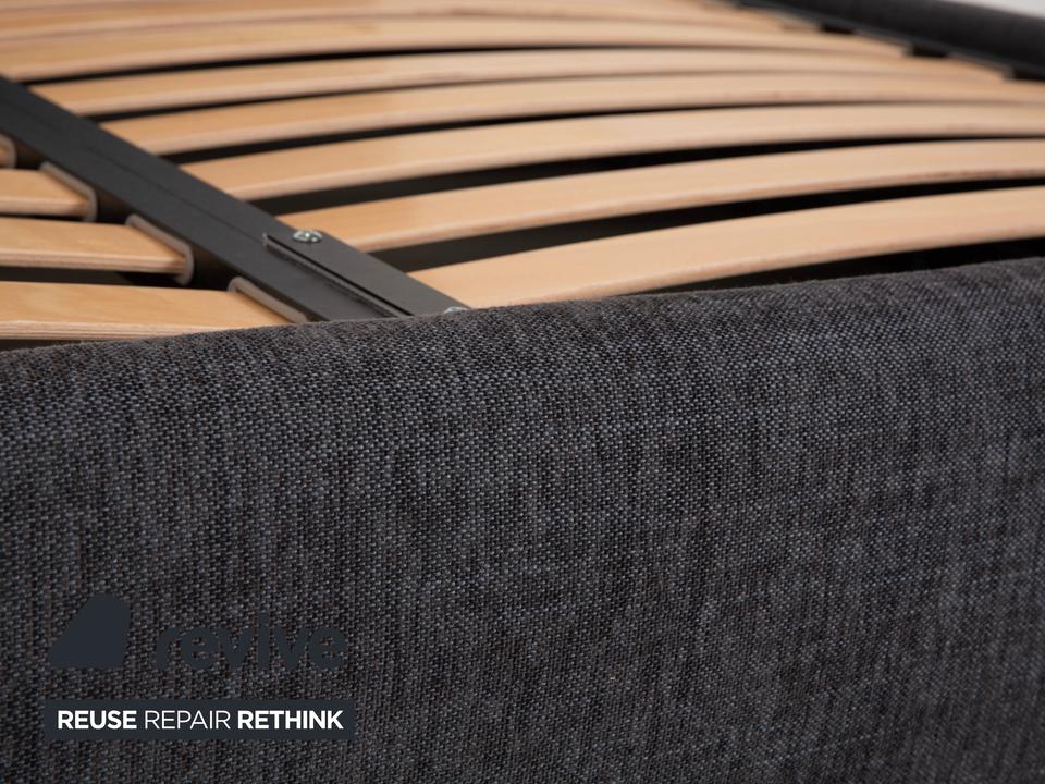 Poliform Stoff Bett Grau manuelle Funktion – Bild 5