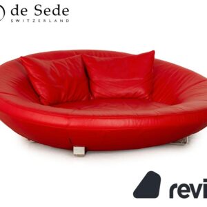 de Sede DS 152 Leder Zweisitzer Rot Sofa Couch ✨