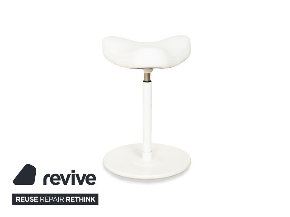 Varier Move Sitz-Steh Hocker Stuhl Leder LEA700 Weiß Basis Weiß – Bild 10