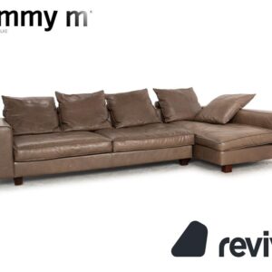 Tommy M by Machalke Sarapis Leder Ecksofa Braun Recamiere Links