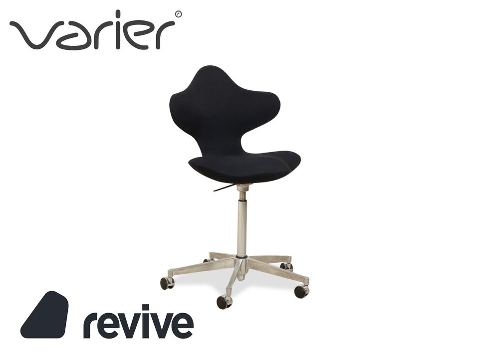 Varier Active Bürostuhl Stoff Stuhl Dunkelblau High Chrom FAME