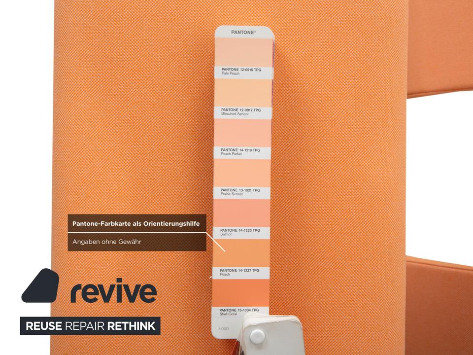 Varier Variable Holz Esche Hocker Natur Stoff Orange Apricot – Bild 7