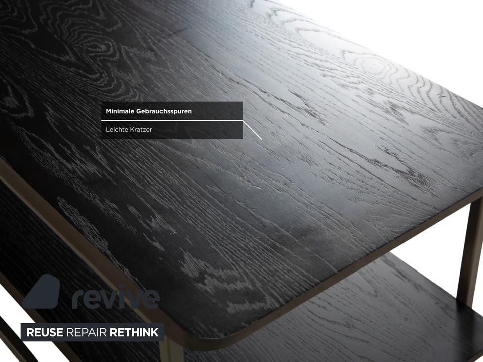 Rolf Benz 987 Couchtisch Holz Metall Beistelltisch Schwarz – Bild 5