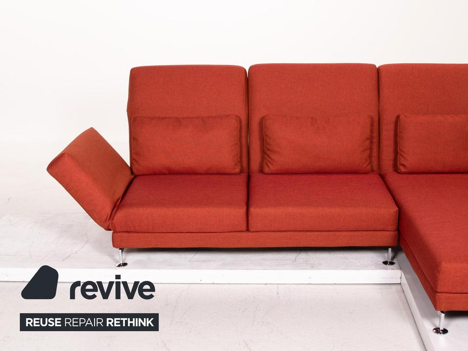 Brühl Moule Stoff Ecksofa Terrakotta Rot Relaxfunktion Funktion ✨ – Bild 8
