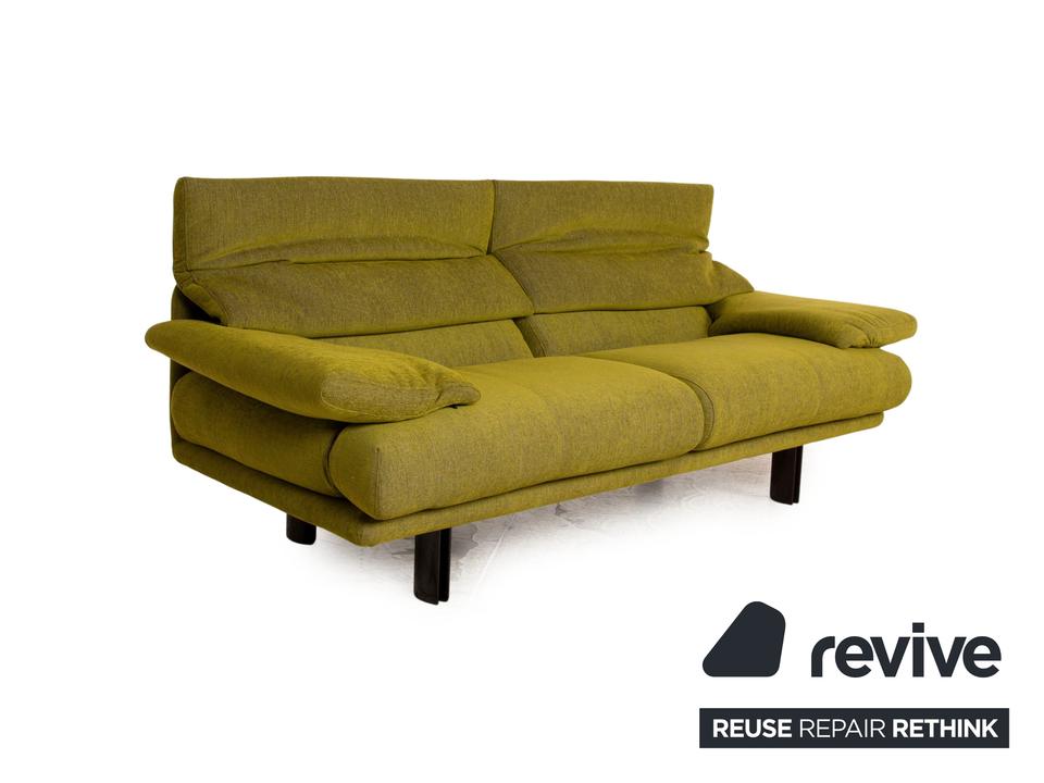 B&B Italia Alanda Stoff Dreisitzer Grün Sofa Couch manuelle – Bild 3