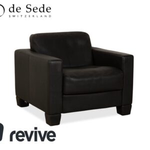 de Sede DS-270 Leder Sessel Schwarz Schiefer