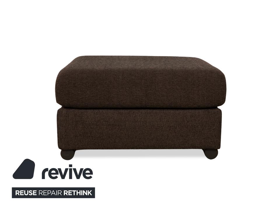Ewald Schillig Loft Stoff Hocker Grau Braun – Bild 7