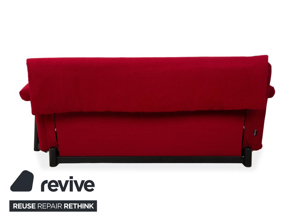 Ligne Roset Multy Dreisitzer Stoff Rot Beige Gestell Schwarz ✨ – Bild 11