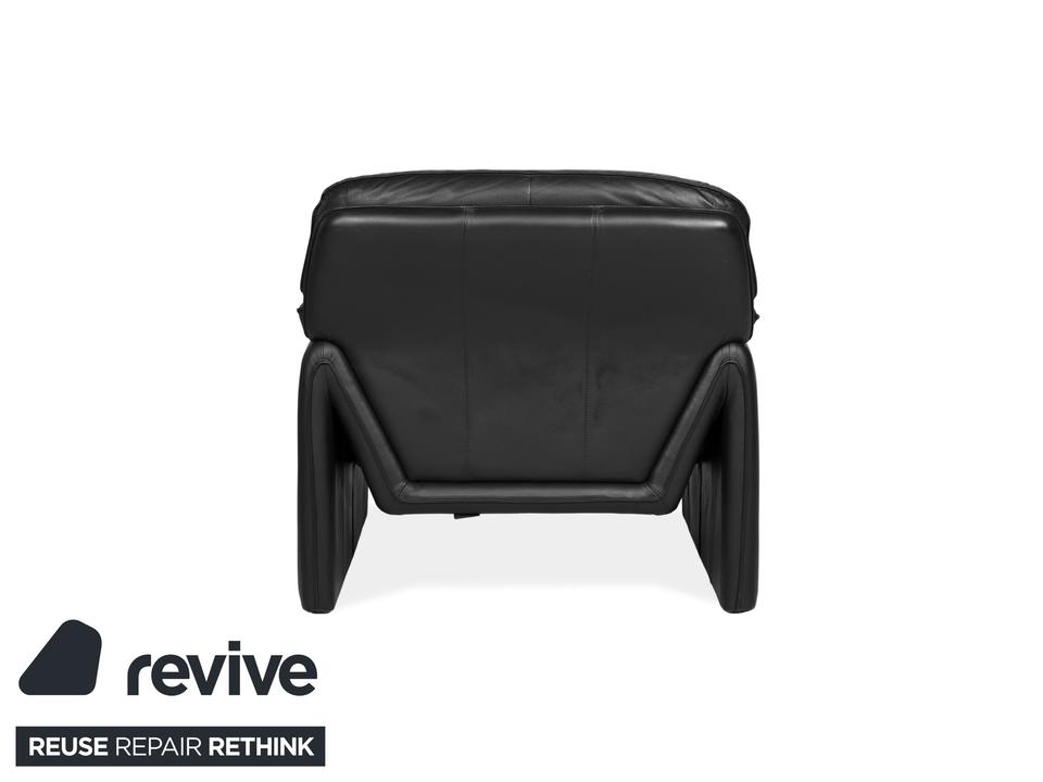 Laauser Atlanta Leder Sessel Schwarz – Bild 8