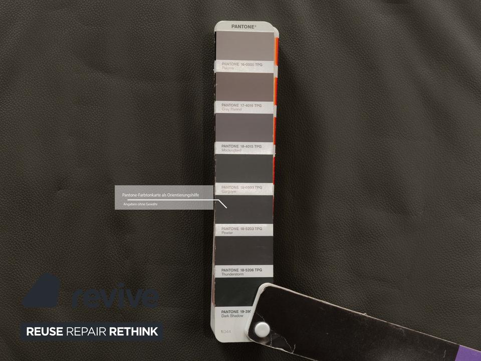 4er Garnitur Cattelan Italia Isabel Leder Stuhl Grau – Bild 7