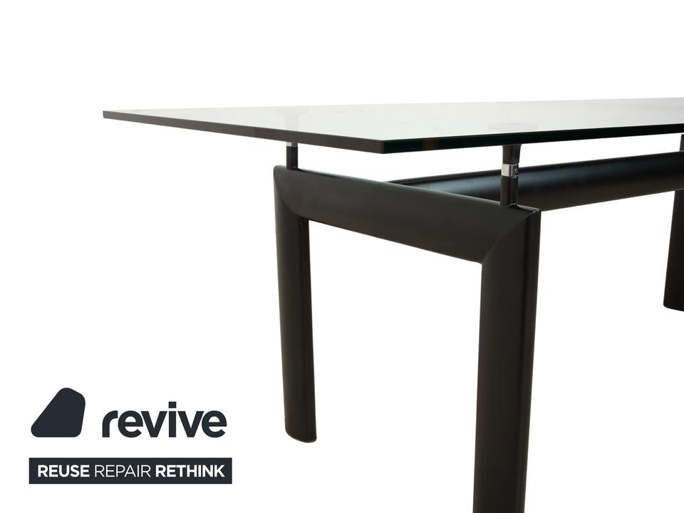 Cassina Le Corbusier LC 6 Glas Esstisch Schwarz Bauhaus – Bild 4