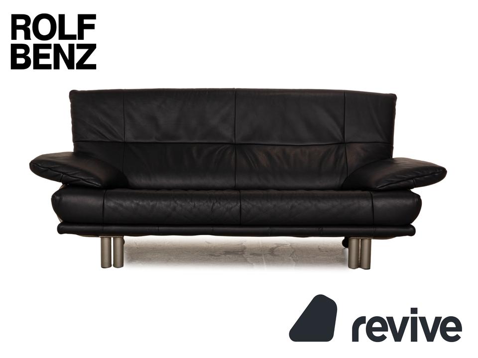 Rolf Benz BMP 418 Leder Zweisitzer Blau Dunkelblau Sofa Couch ✨