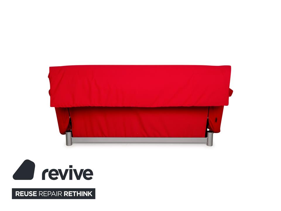 Ligne Roset Multy Stoff Dreisitzer Rot Schlaffunktion Neubezug ✨ – Bild 9