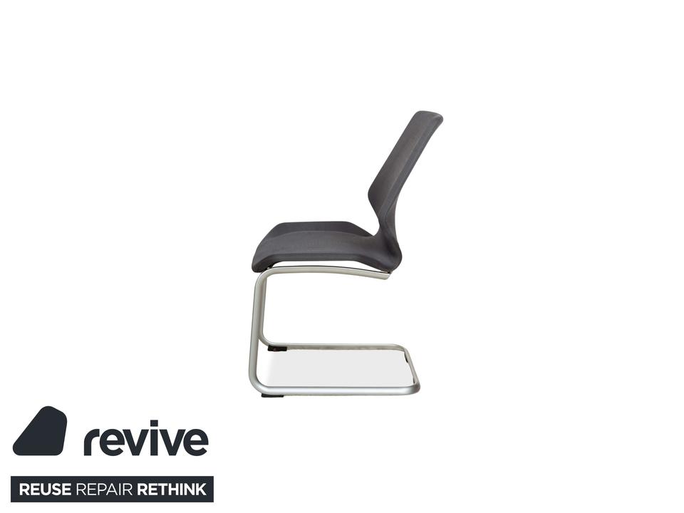 6er Garnitur Rolf Benz 610 Stoff Stuhl Grau – Bild 15