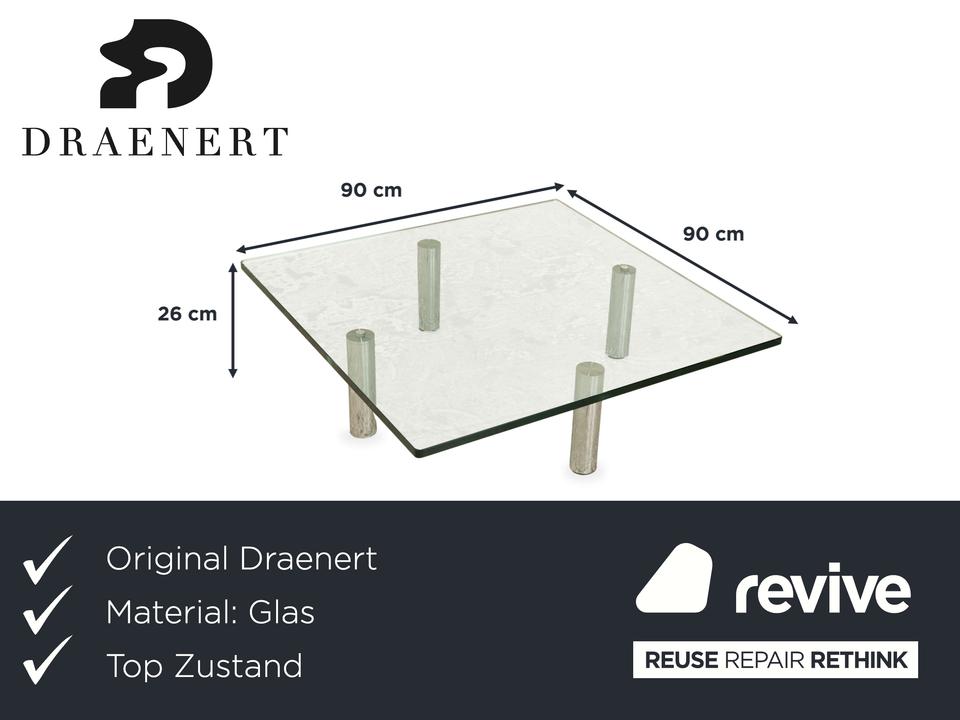 Draenert Imperial Glas Couchtisch Silber – Bild 2