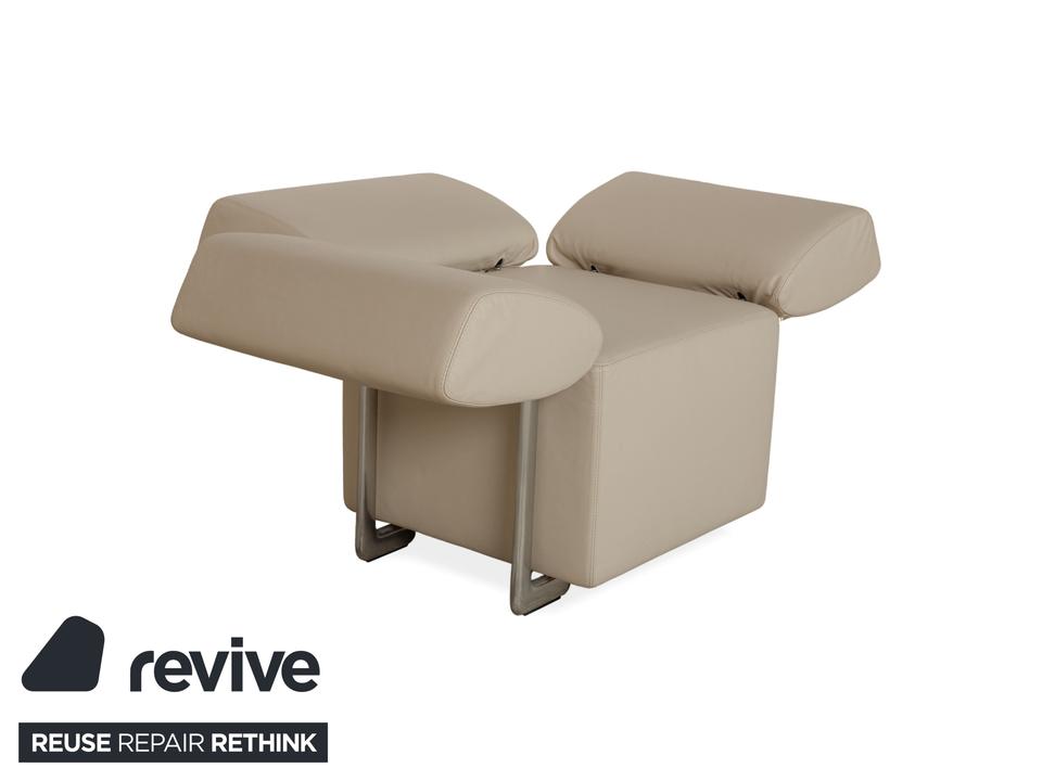 COR Clou Leder Sessel Creme manuelle Funktion – Bild 6