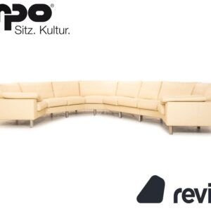 Erpo CL 500 Leder Ecksofa Creme Sofa Couch