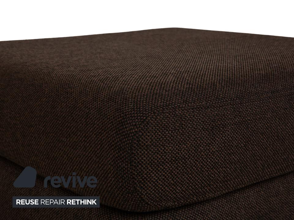 Ewald Schillig Loft Stoff Hocker Grau Braun – Bild 3