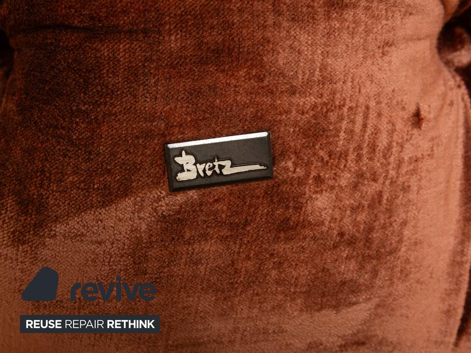 Bretz Cocoa Island Stoff Samt Knopfheftung Zweisitzer Braun – Bild 7