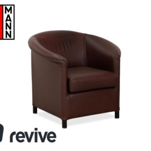 Wittmann Aura XL Leder Sessel Braun Rot