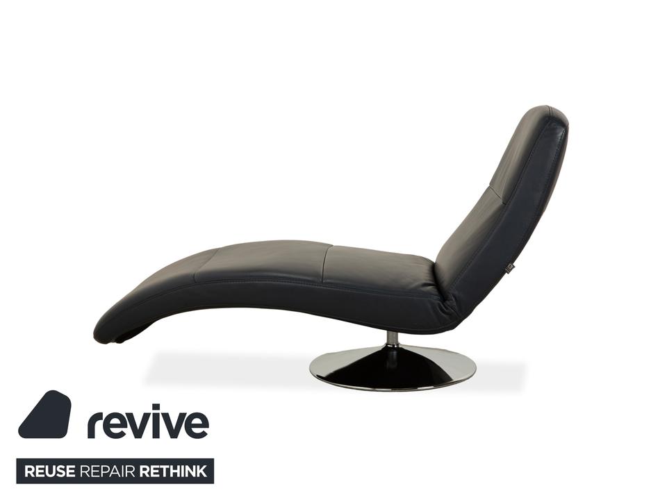 Ewald Schillig Silence Leder Liege Blau Grau – Bild 10