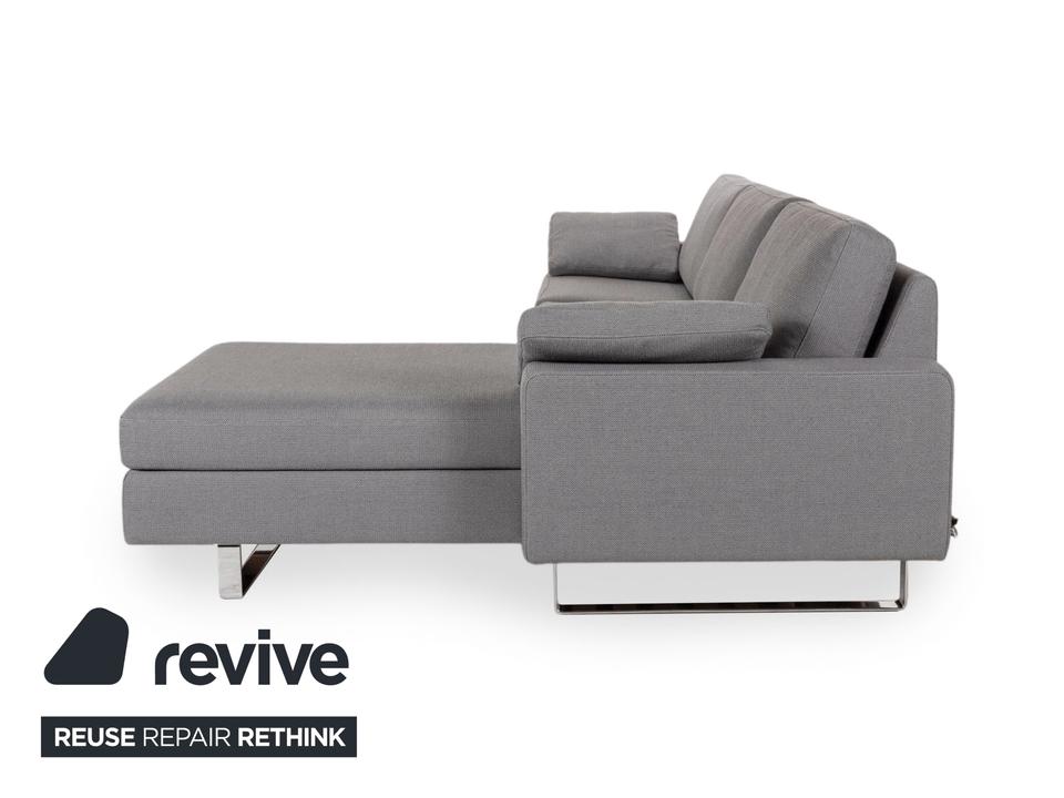 Cor Conseta Stoff Ecksofa Grau Recamiere Rechts Sofa Couch – Bild 11
