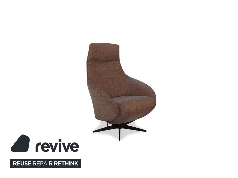 Sitting Vision MV 248 Stoff Sessel Beige Braun inkl. Hocker – Bild 4