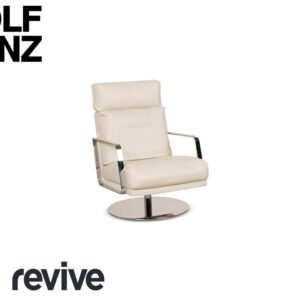 Rolf Benz 345 Leder Sessel Weiß