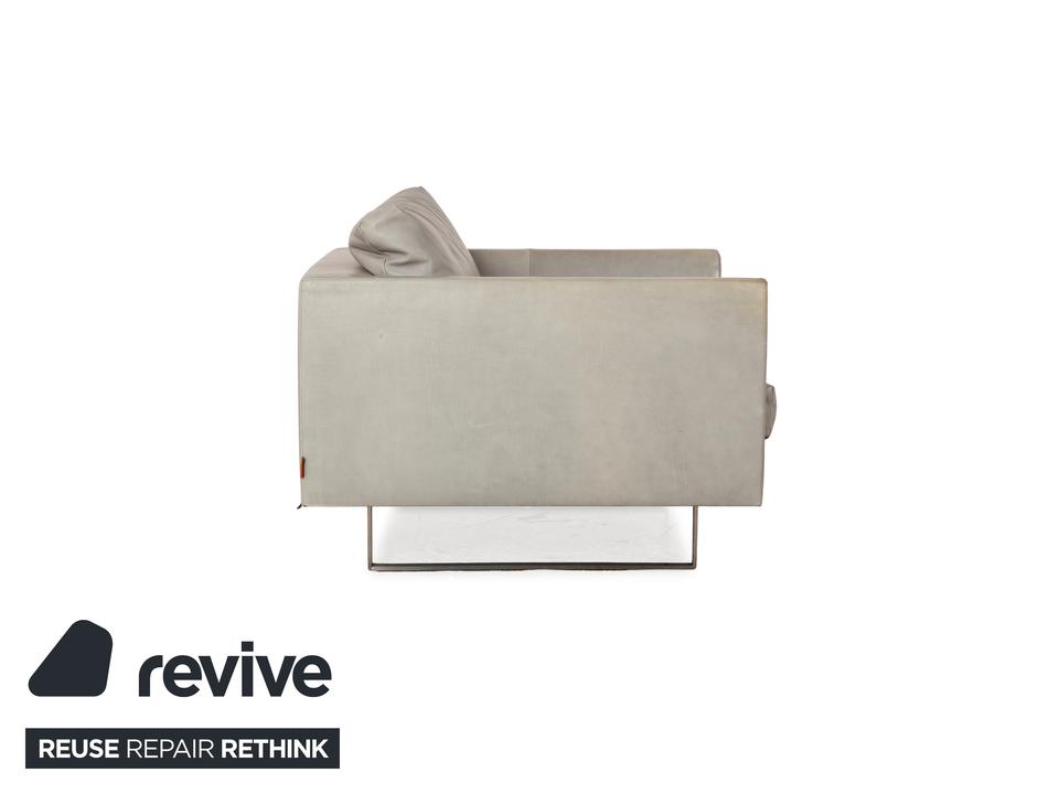 Montis Axel Leder Sessel Grau Greige – Bild 10