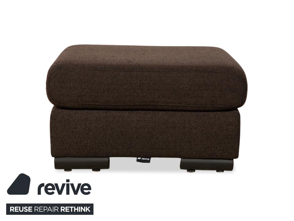 Ewald Schillig Loft Stoff Hocker Grau Braun – Bild 8