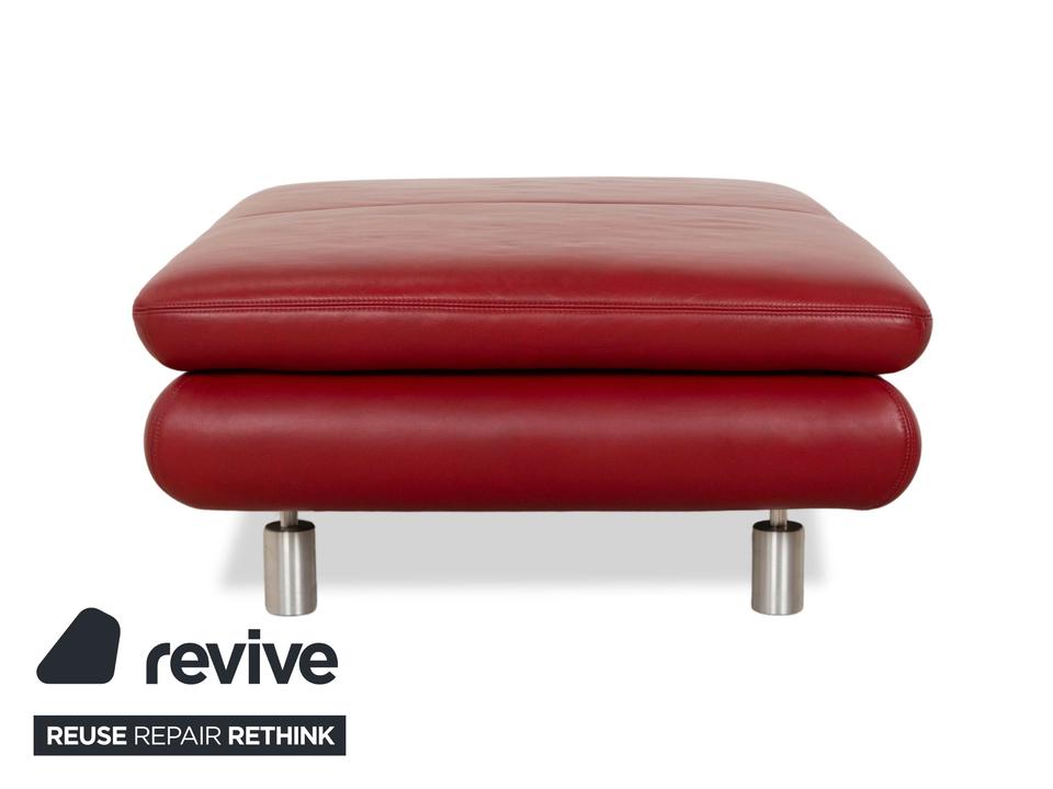 Koinor Leder Hocker Rot – Bild 5