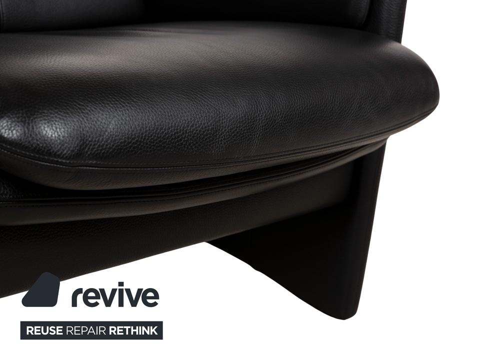 Erpo Chalet Leder Sessel Schwarz – Bild 8