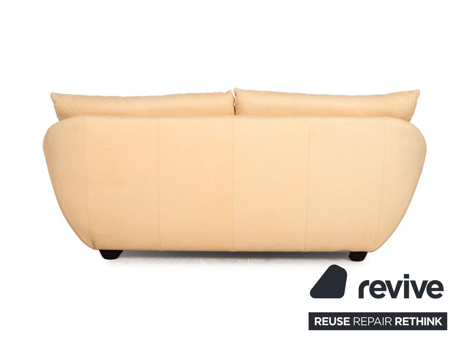 Koinor Leder Dreisitzer Creme Sofa Couch – Bild 10