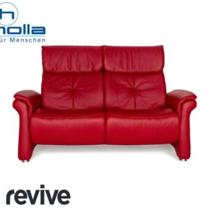 Himolla Cumuly Leder Dreisitzer Rot Sofa Couch