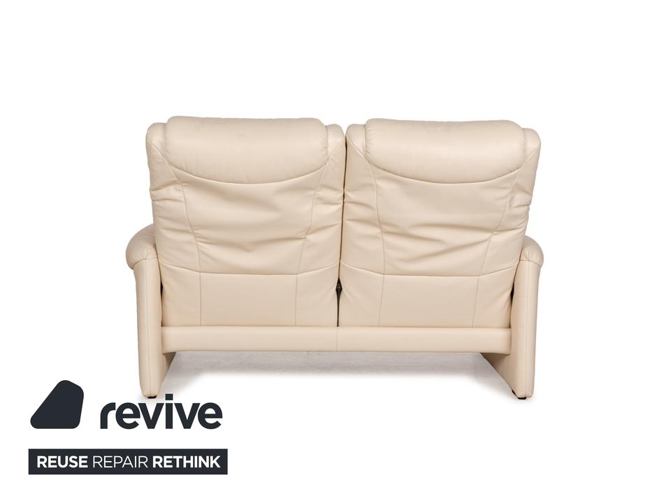 Willi Schillig Leder Zweisitzer Creme Sofa Couch manuelle – Bild 13